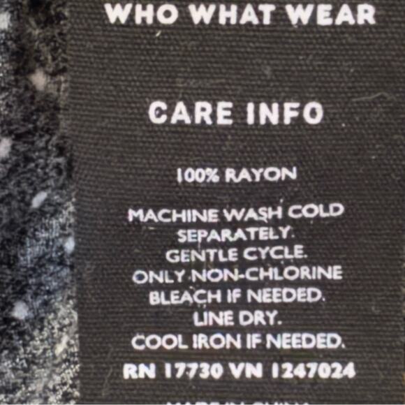 Who What Where black white romper size small S b26 - Picture 3 of 4